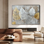Floral 845 Canvas Art 60 x 40 cm / Black