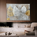 Floral 845 Canvas Art 60 x 40 cm / Black