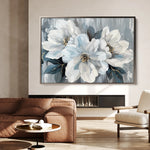 Floral 846 Canvas Art 60 x 40 cm / Black
