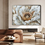 Floral 847 Canvas Art 60 x 40 cm / Black