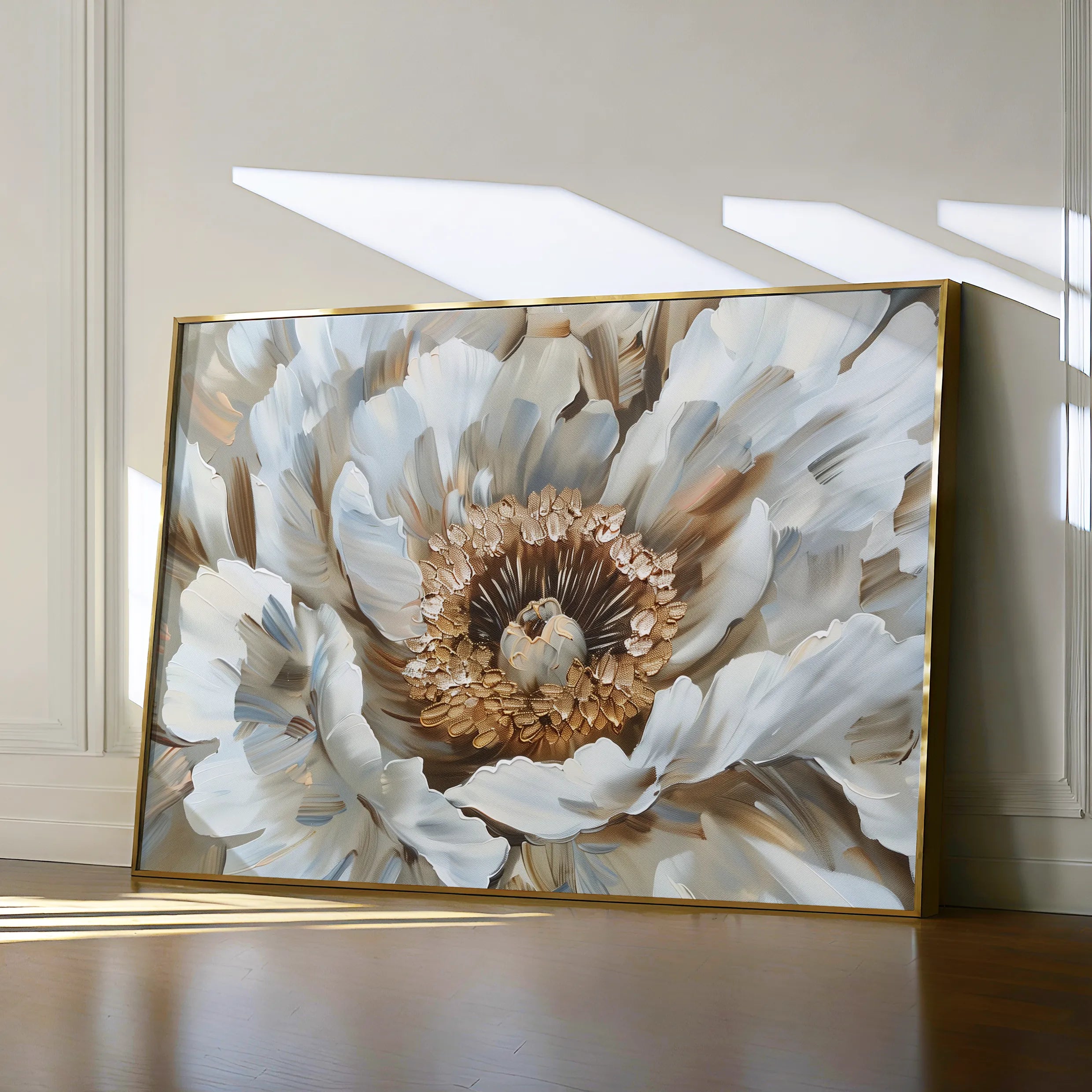 Floral 847 Canvas Art 60 x 40 cm / Black