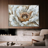 Floral 847 Canvas Art 60 x 40 cm / Black