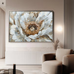 Floral 847 Canvas Art 60 x 40 cm / Black