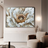 Floral 847 Canvas Art 60 x 40 cm / Black