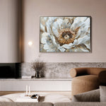 Floral 847 Canvas Art 60 x 40 cm / Black