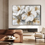 Floral 848 Canvas Art 60 x 40 cm / Black