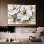 Floral 848 Canvas Art 60 x 40 cm / Black