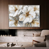 Floral 848 Canvas Art 60 x 40 cm / Black