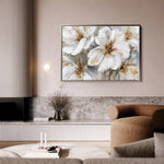 Floral 848 Canvas Art 60 x 40 cm / Black