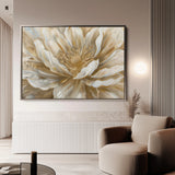 Floral 849 Canvas Art 60 x 40 cm / Black