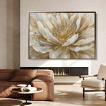 Floral 849 Canvas Art 60 x 40 cm / Black