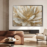 Floral 849 Canvas Art 60 x 40 cm / Black