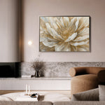 Floral 849 Canvas Art 60 x 40 cm / Black