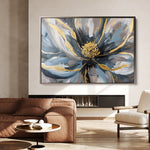 Floral 850 Canvas Art 60 x 40 cm / Black