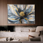 Floral 850 Canvas Art 60 x 40 cm / Black