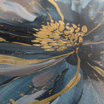 Floral 850 Canvas Art 60 x 40 cm / Black