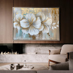Floral 851 Canvas Art 60 x 40 cm / Black