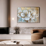 Floral 851 Canvas Art 60 x 40 cm / Black