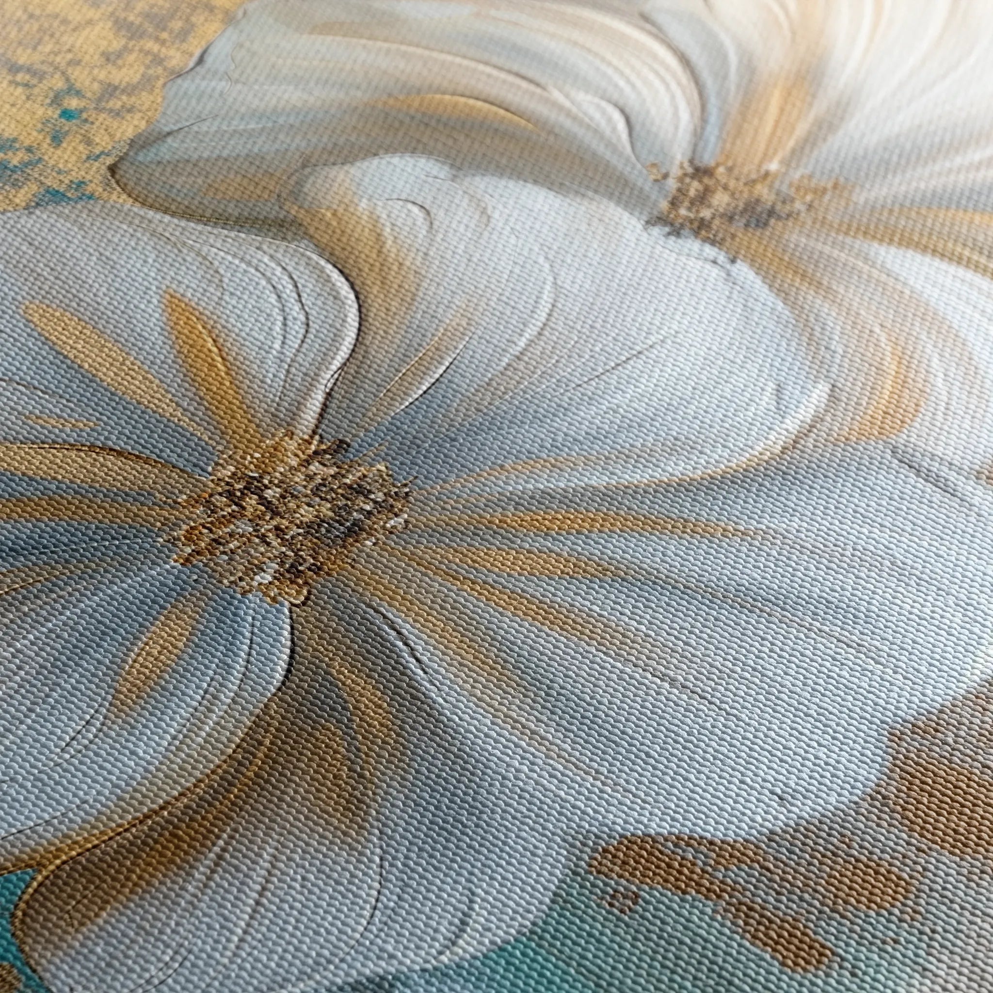 Floral 851 Canvas Art 60 x 40 cm / Black