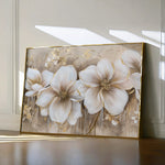 Floral 852 Canvas Art 60 x 40 cm / Black