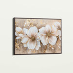 Floral 852 Canvas Art 60 x 40 cm / Black