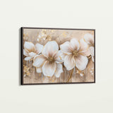 Floral 852 Canvas Art 60 x 40 cm / Black