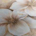 Floral 852 Canvas Art 60 x 40 cm / Black