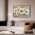 Floral 853 Canvas Art 60 x 40 cm / Black