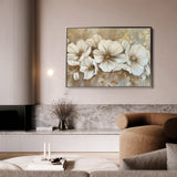 Floral 853 Canvas Art 60 x 40 cm / Black