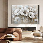 Floral 854 Canvas Art 60 x 40 cm / Black