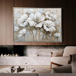 Floral 854 Canvas Art 60 x 40 cm / Black