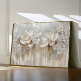 Floral 855 Canvas Art 60 x 40 cm / Black
