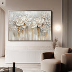 Floral 855 Canvas Art 60 x 40 cm / Black