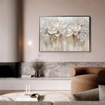 Floral 855 Canvas Art 60 x 40 cm / Black