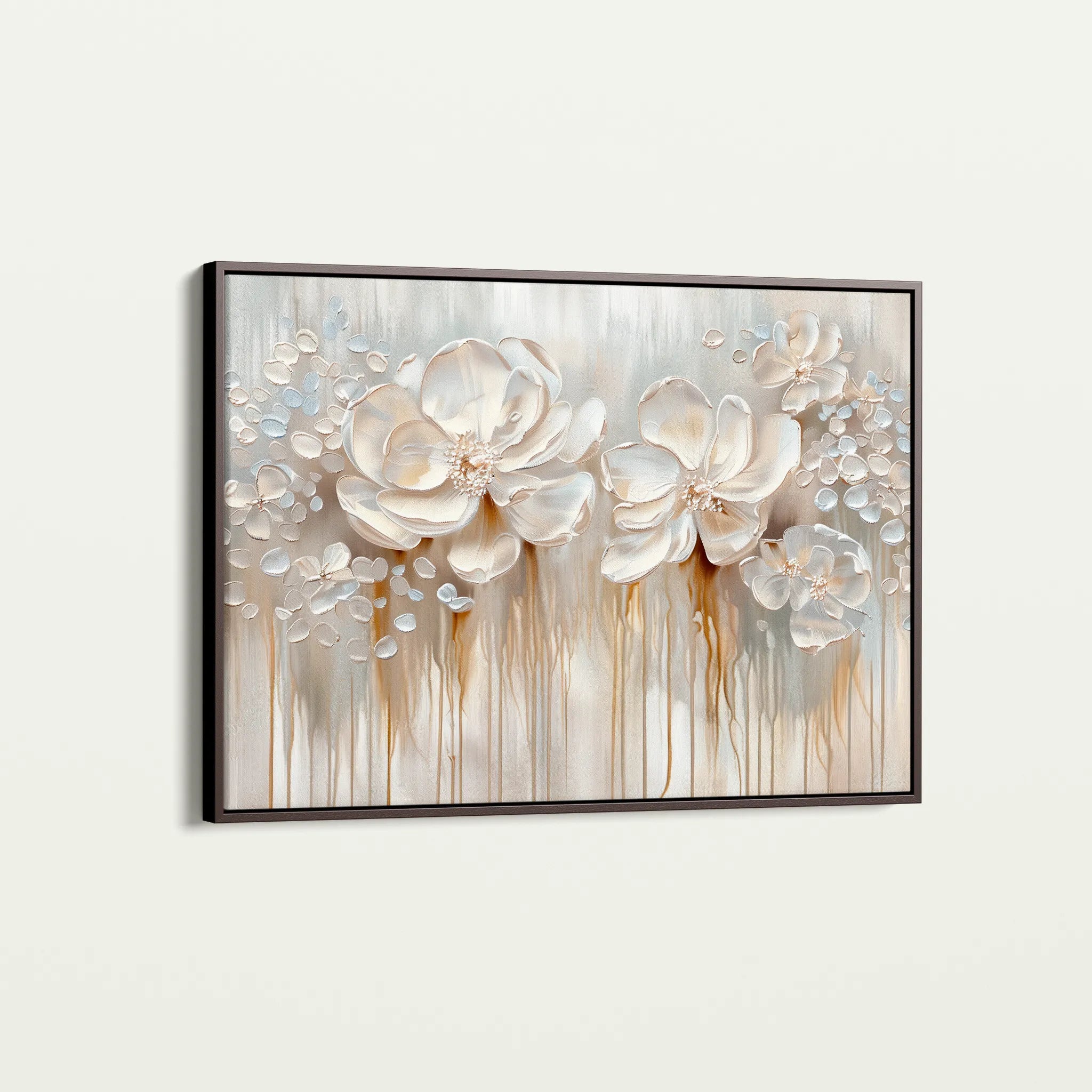 Floral 855 Canvas Art 60 x 40 cm / Black