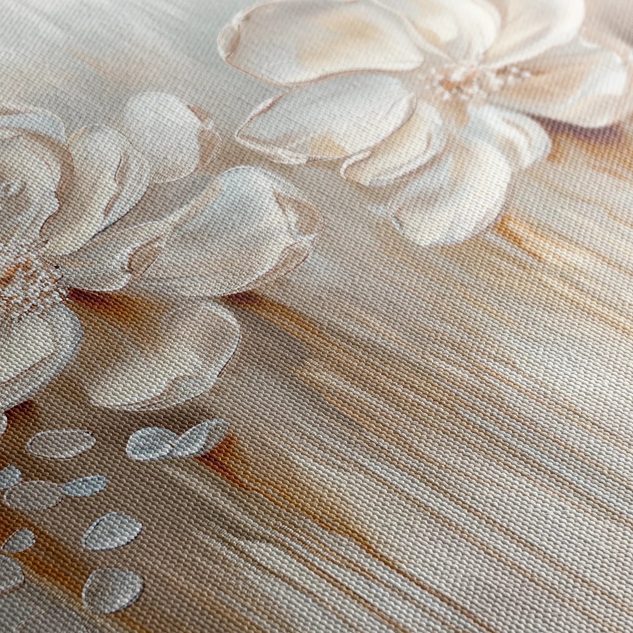 Floral 855 Canvas Art 60 x 40 cm / Black