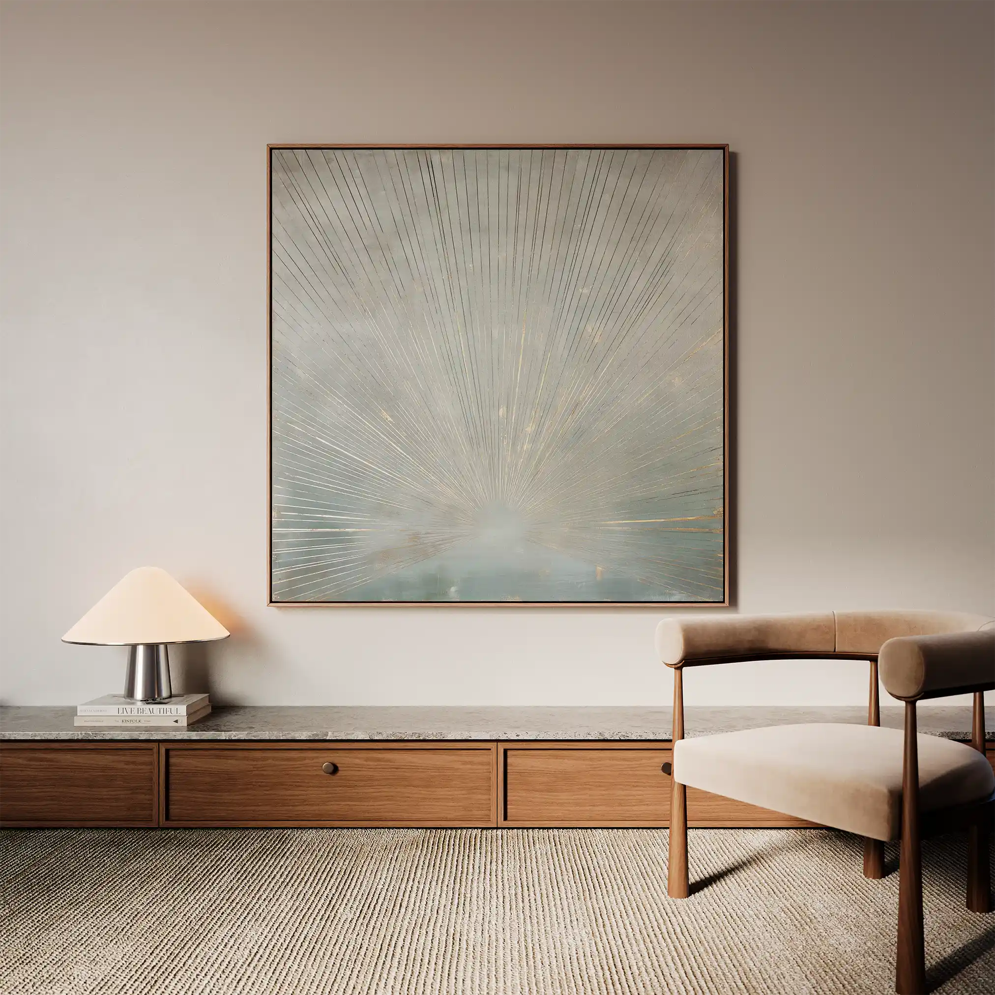 Abstract 856 Canvas Art 60 x 60 cm / Black
