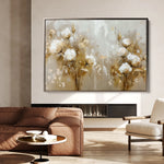Floral 856 Canvas Art 60 x 40 cm / Black