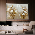 Floral 856 Canvas Art 60 x 40 cm / Black