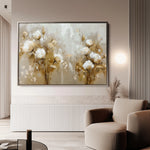 Floral 856 Canvas Art 60 x 40 cm / Black