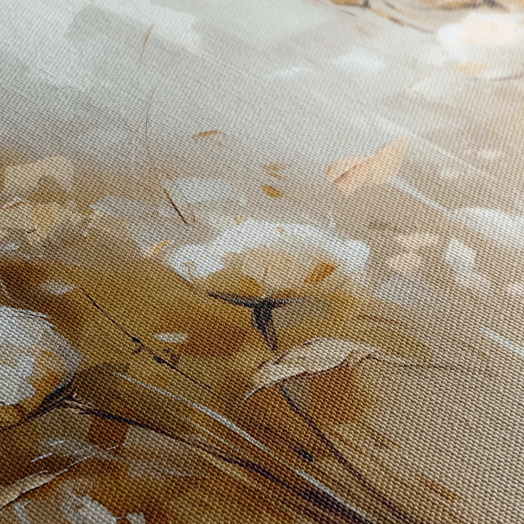 Floral 856 Canvas Art 60 x 40 cm / Black