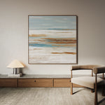 Abstract 857 Canvas Art 60 x 60 cm / Black
