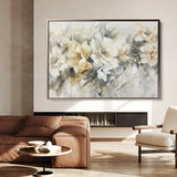 Floral 857 Canvas Art 60 x 40 cm / Black