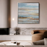 Abstract 858 Canvas Art 60 x 60 cm / Black