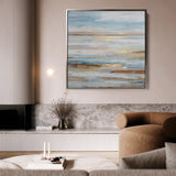 Abstract 858 Canvas Art 60 x 60 cm / Black