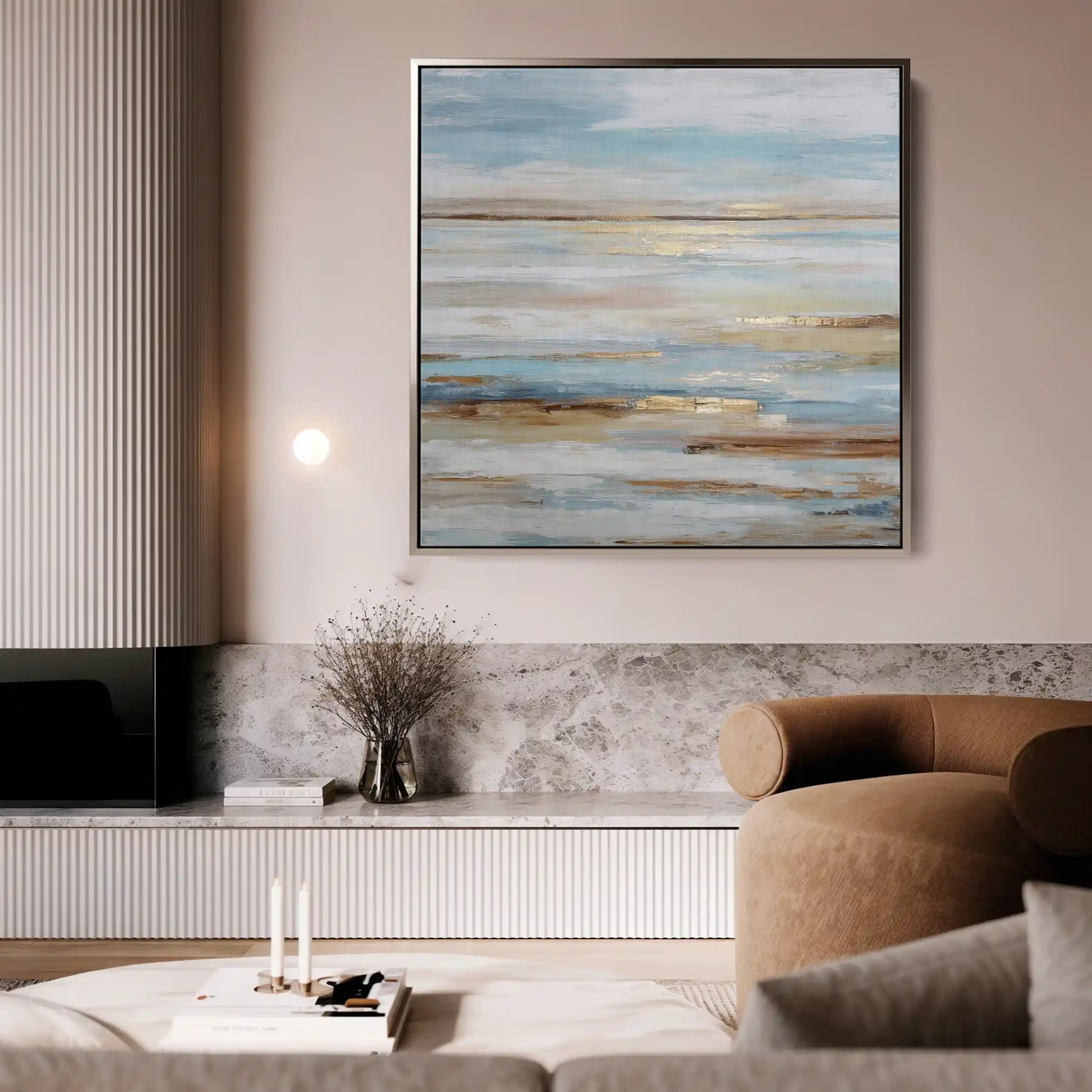 Abstract 858 Canvas Art 60 x 60 cm / Black
