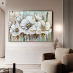 Floral 858 Canvas Art 60 x 40 cm / Black