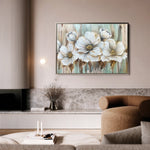 Floral 858 Canvas Art 60 x 40 cm / Black