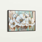 Floral 858 Canvas Art 60 x 40 cm / Black