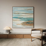 Abstract 859 Canvas Art 60 x 60 cm / Black